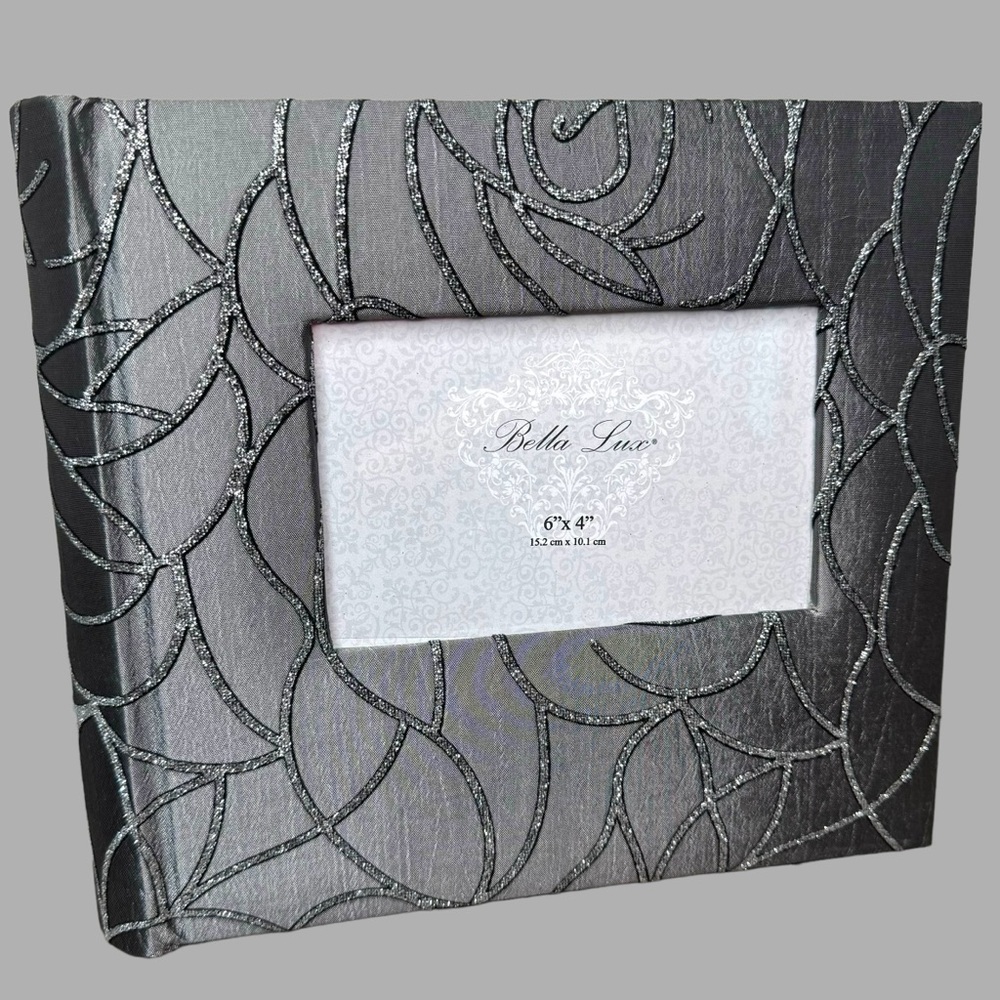 Bella Lux Pewter Glitter Photo Album